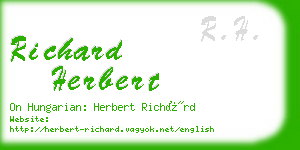 richard herbert business card